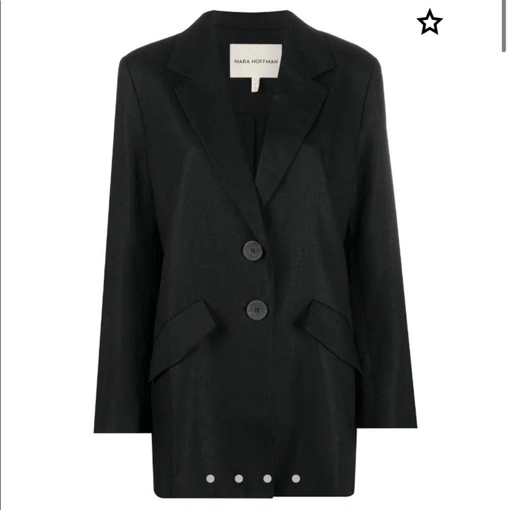 Linen black blazer